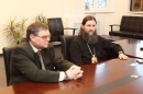 Митрополит Даниил поблагодарил руководство «МРСК Северо-Запада» за помощь в строительстве кафедрального собора