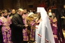 Митрополит Даниил совершил Чин прощения в строящемся Михаило-Архангельском соборе