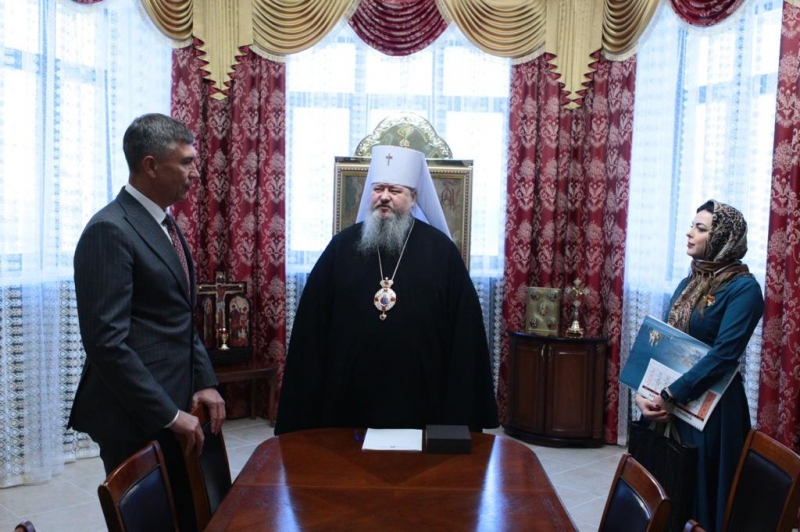 Состоялась встреча митрополита Корнилия и главы «Лукойл-Коми» Александра Голованева