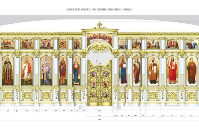 Беломраморный иконостас украсит нижний храм Михаило-Архангельского собора